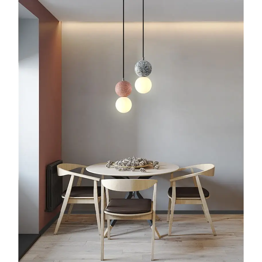 Nordic Creative Double - Ball Pendant Lamps for Living Dining - Lighting