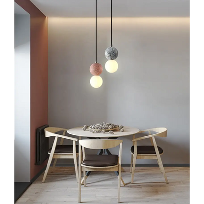 Nordic Creative Double - Ball Pendant Lamps for Living Dining - Lighting