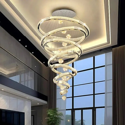 Nordic Crystal Chandelier - Adjustable Rings - Home & Garden > Lighting Fixtures