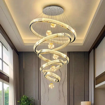 Nordic Crystal Chandelier - Adjustable Rings - Home & Garden > Lighting Fixtures