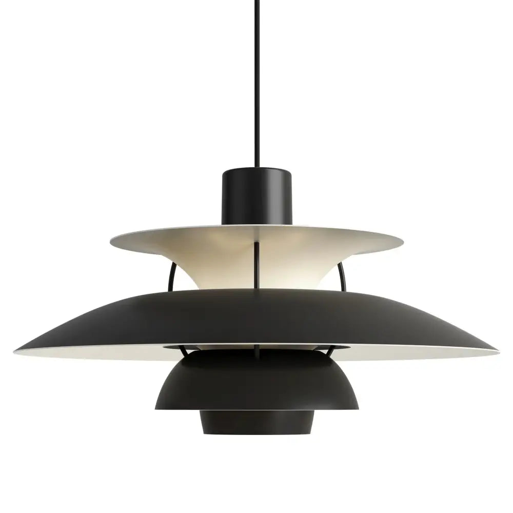 Nordic Danish Designer Colorful Pendant Light - black / Dia 50cm/19.69’’ / Cold