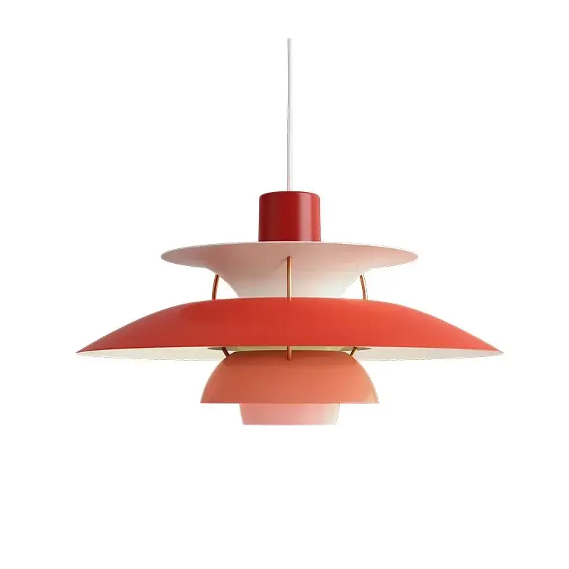 Nordic Danish Designer Colorful Pendant Light - hues of red / Dia 50cm/19.69’’ / Cold