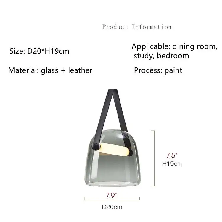 Nordic Glass Pendant Light for Living Dining - Lighting