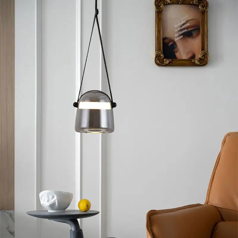 Nordic Glass Pendant Light for Living Dining - Cool / Smoke Gray - Lighting