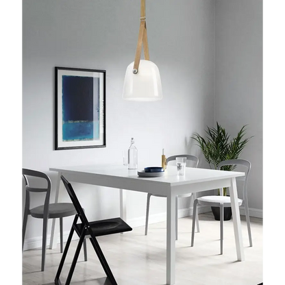 Nordic Glass Pendant Light for Living Dining - Cool / White - Lighting