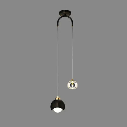 Nordic Gold Pendant Lamp: Hanging Light for Bedroom Kitchen - Black / NON dimm warm