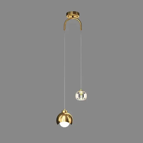 Nordic Gold Pendant Lamp: Hanging Light for Bedroom Kitchen - NON dimm warm Lighting