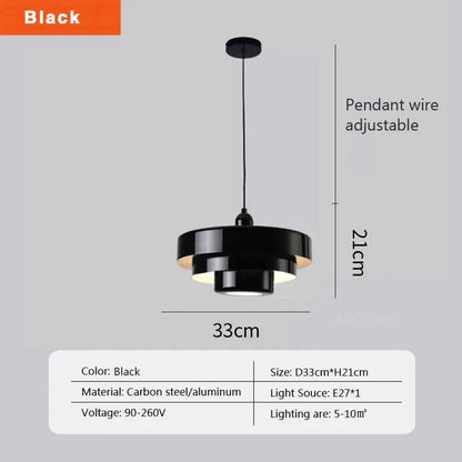 Nordic LED Pendant Light Macaron - Black / Cool white - Home & Garden > Lighting Fixtures