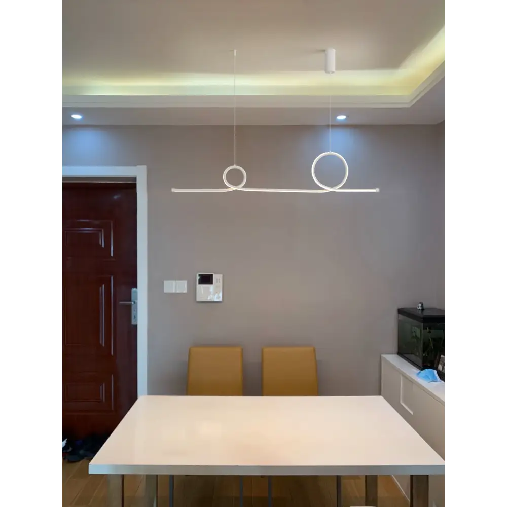 Nordic Long Strip LED Pendant Lamp for Living Dining - Lighting