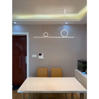 Nordic Long Strip LED Pendant Lamp for Living Dining - Lighting