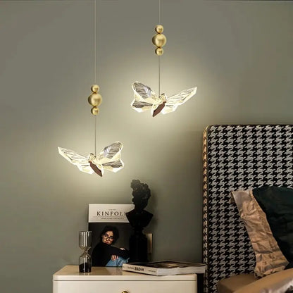 Nordic Luxury Creative Butterfly Lamp for Bedroom Living - Table