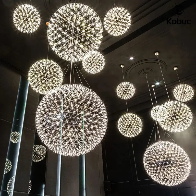 Nordic Modern Ball Fireworks Pendant Light - Home & Garden > Lighting Fixtures Chandeliers