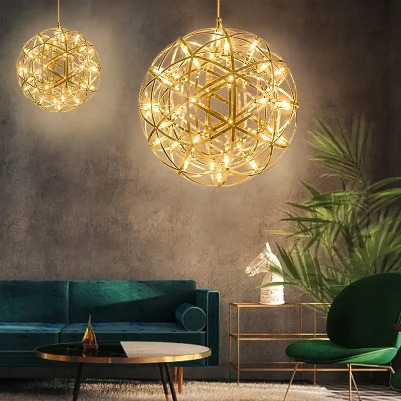 Nordic Modern Ball Fireworks Pendant Light - Home & Garden > Lighting Fixtures Chandeliers