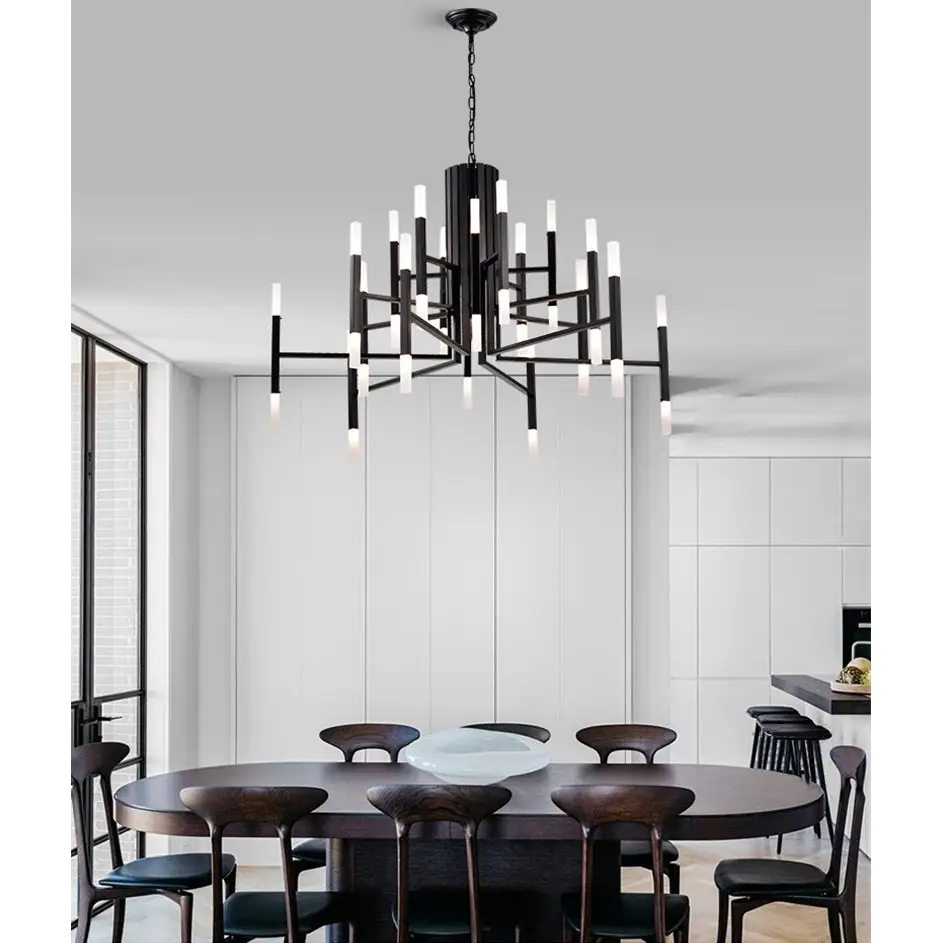 Nordic Postmodern LED Chandelier For Living Lobby Restaurant - 24 lights Dia26.8*H23.6’