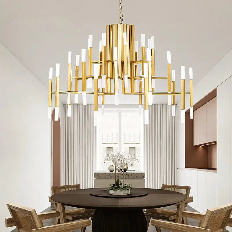 Nordic Postmodern LED Chandelier For Living Lobby Restaurant - 60 lights Dia42.9*H27.6’