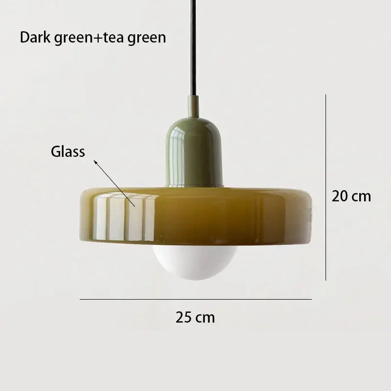 Nordic Retro Macaron Glass Pendant Light - C4 / 110v - Lighting