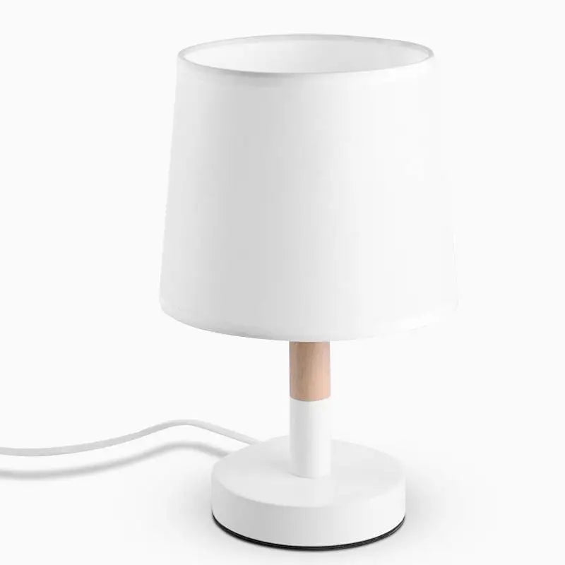 Nordic Wooden Fabric Shade Table Lamp - Lighting > & Floor Lamps Desk