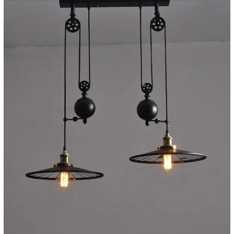 Retro Rough Iron Pendant Light for Kitchen Dining Bedroom - Lighting