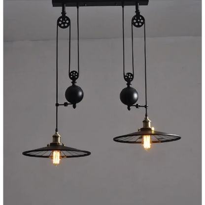 Retro Rough Iron Pendant Light for Kitchen Dining Bedroom - Lighting