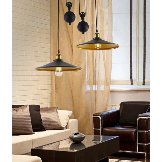 Retro Rough Iron Pendant Light for Kitchen Dining Bedroom - Lighting