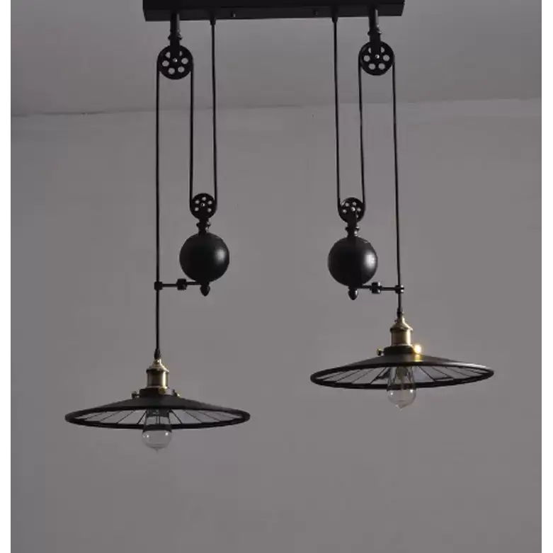 Retro Rough Iron Pendant Light for Kitchen Dining Bedroom - Lighting