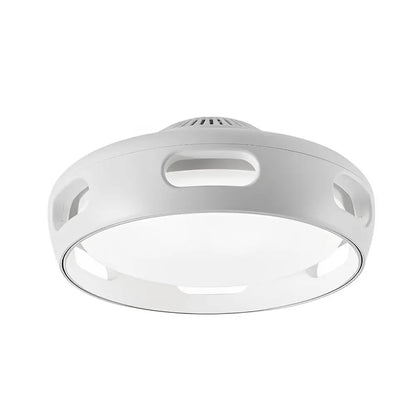 Round Smart Dimmable LED Bladeless Ceiling Fan Light - Lighting > lights Fans