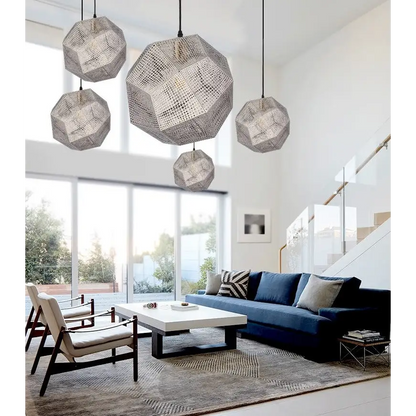 Stainless Steel Industrial Plating Pendant Lamp for Dining Living - Lighting