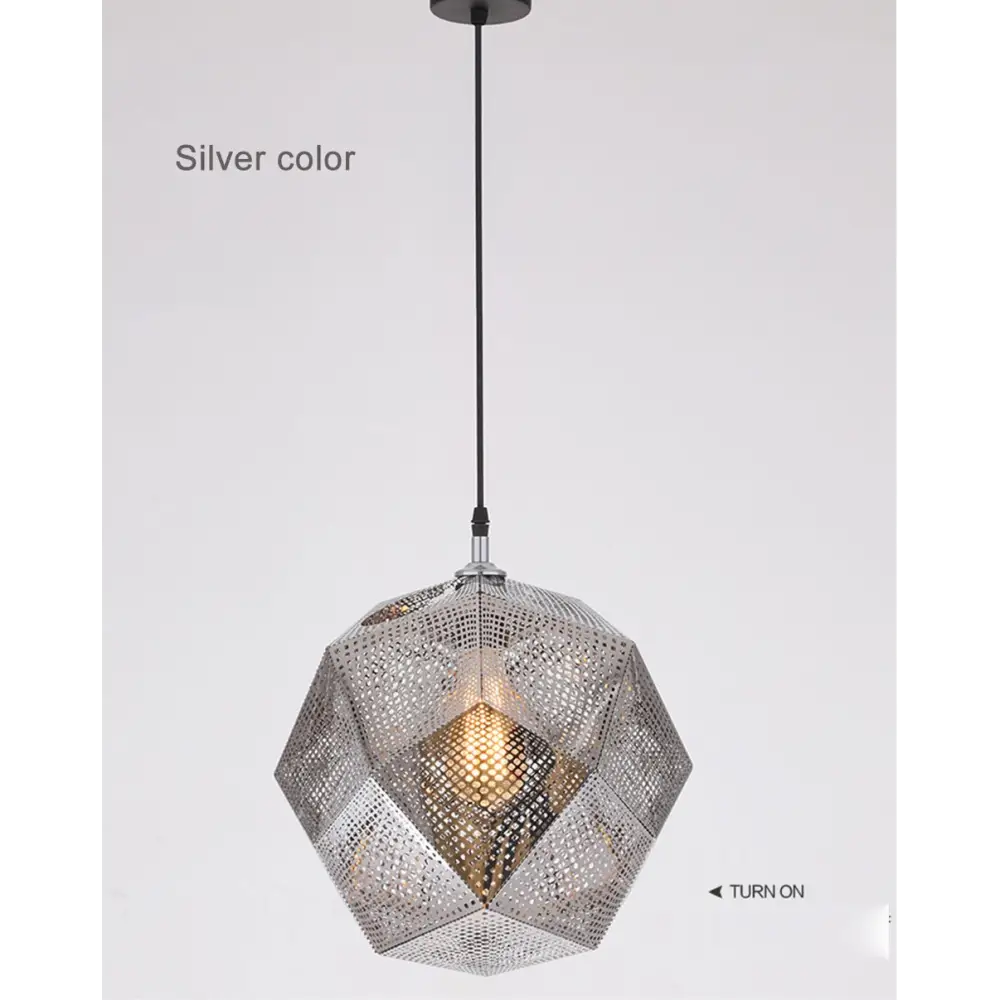 Stainless Steel Industrial Plating Pendant Lamp for Dining Living - Lighting