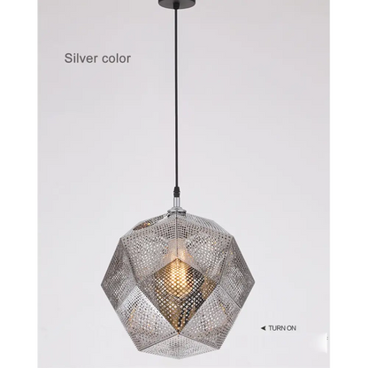 Stainless Steel Industrial Plating Pendant Lamp for Dining Living - Lighting