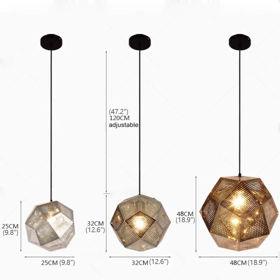 Stainless Steel Industrial Plating Pendant Lamp for Dining Living - Lighting