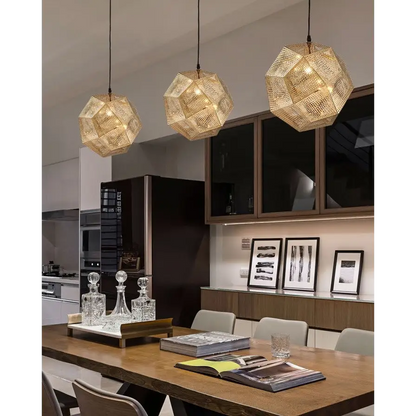 Stainless Steel Industrial Plating Pendant Lamp for Dining Living - Lighting