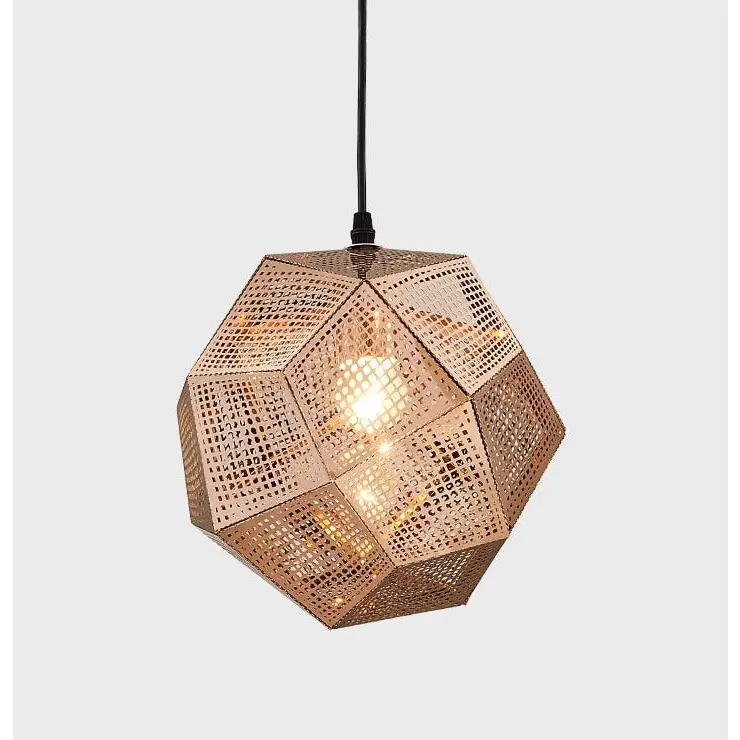 Stainless Steel Industrial Plating Pendant Lamp for Dining Living - Rose Gold