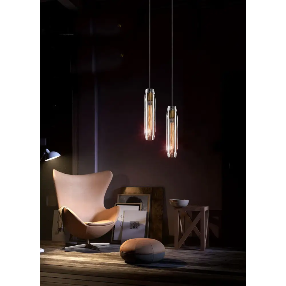 Transparent Crystal Pendant Light for Dining,Kitchen,Bedroom - Lighting