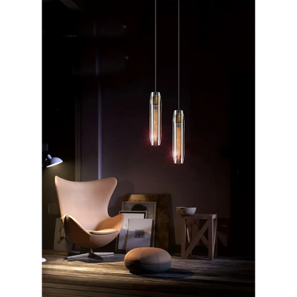 Transparent Crystal Pendant Light for Dining,Kitchen,Bedroom - Lighting