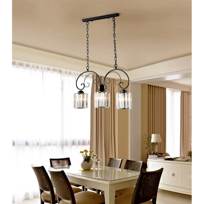 Vintage Crystal Pendant Lamp for Living Dining Bedroom - Lighting