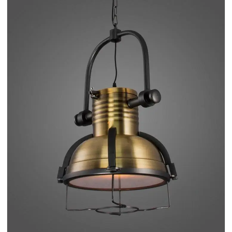 Vintage Industrial Iron Pendant Light for Kitchen Bar Restaurant - Bronze / Dia48.0cm