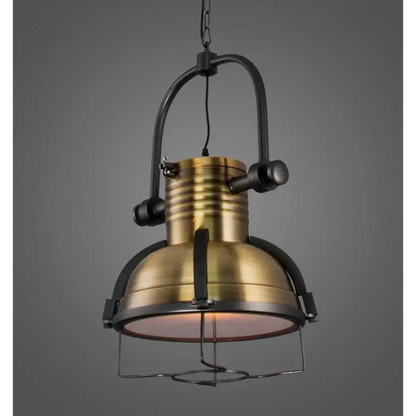 Vintage Industrial Iron Pendant Light for Kitchen Bar Restaurant - Bronze / Dia48.0cm